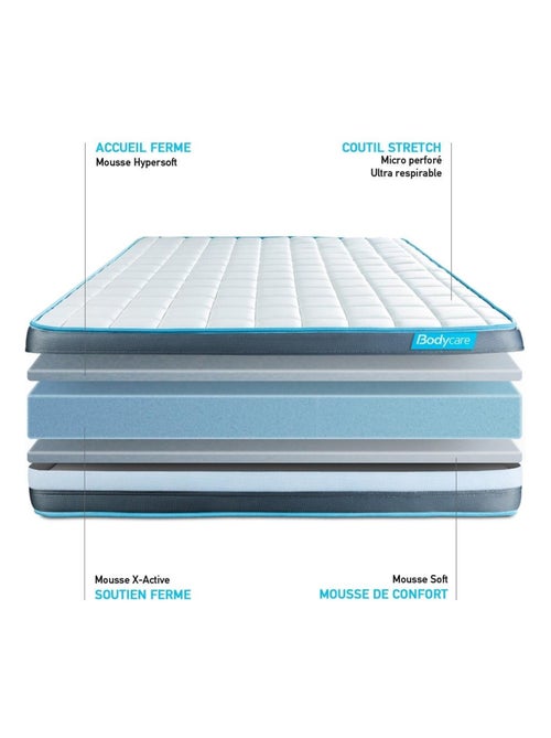 Pack Prêt à dormir avec Matelas Mémoire de forme BODYCARE - Kiabi