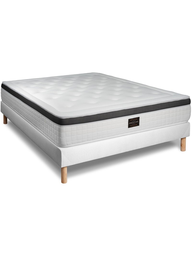 Pack Prêt à dormir avec Matelas Mémoire de forme Prestige literie Blanc - Kiabi