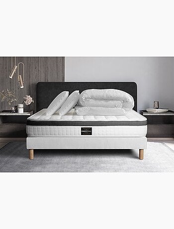 Pack Prêt à dormir avec Matelas Mémoire de forme Prestige literie