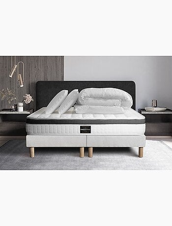 Pack Prêt à dormir avec Matelas Mémoire de forme Prestige literie