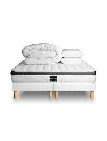 Pack Prêt à dormir avec Matelas Mémoire de forme Prestige literie