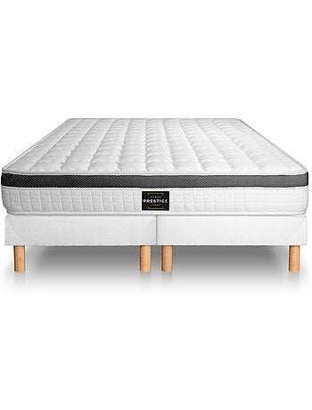 Pack Prêt à dormir avec Matelas Mémoire de forme Prestige literie