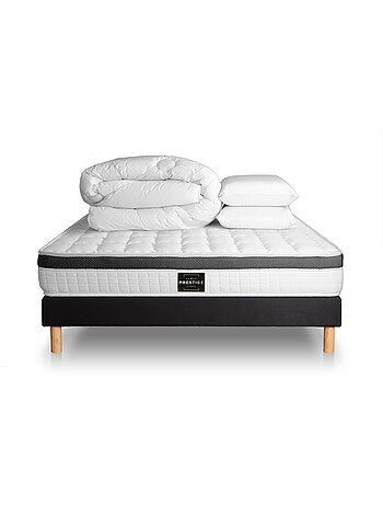 Pack Prêt à dormir avec Matelas Mémoire de forme Prestige literie