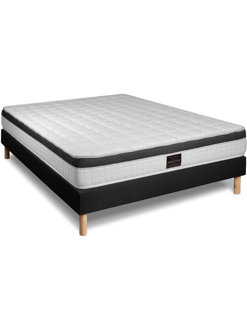 Pack Prêt à dormir avec Matelas Mémoire de forme Prestige literie Noir - Kiabi