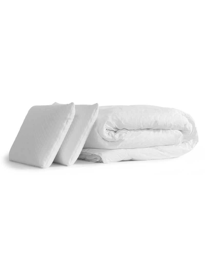 Pack Prêt à dormir avec Matelas Mémoire de forme Prestige literie Noir - Kiabi