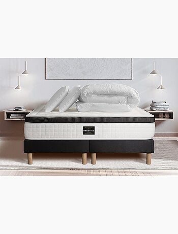 Pack Prêt à dormir avec Matelas Mémoire de forme Prestige literie