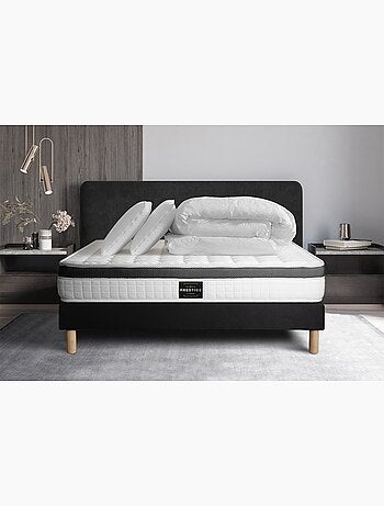 Pack Prêt à dormir avec Matelas Mémoire de forme Prestige literie