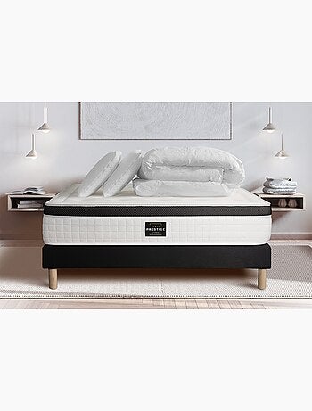 Pack Prêt à dormir avec Matelas Mémoire de forme Prestige literie
