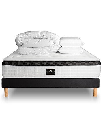 Pack Prêt à dormir avec Matelas Mémoire de forme Prestige literie