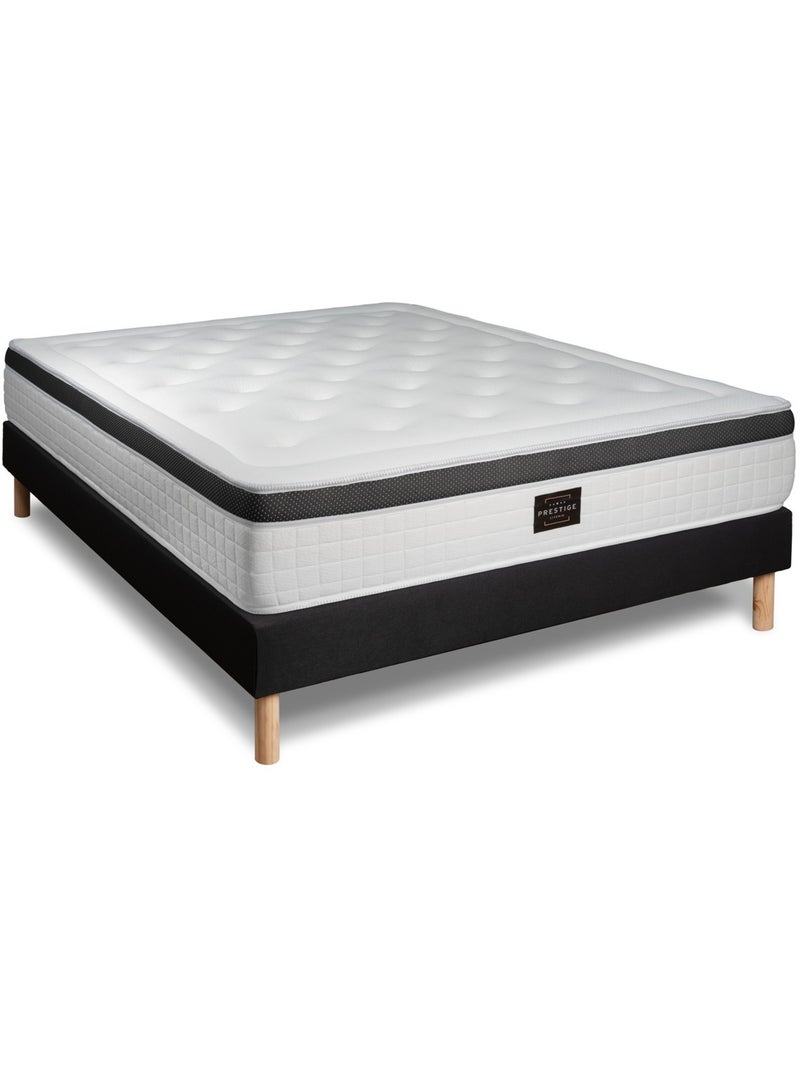 Pack Prêt à dormir avec Matelas Mémoire de forme Prestige literie Noir - Kiabi