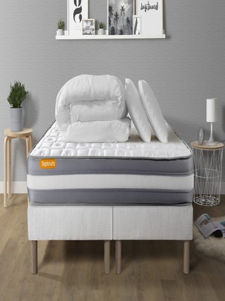 Pack Prêt à dormir avec Matelas Mémoire de forme Septnuits