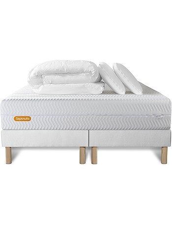 Pack Prêt à dormir avec Matelas Mémoire de forme Septnuits