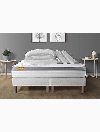 Pack Prêt à dormir avec Matelas Mémoire de forme Septnuits