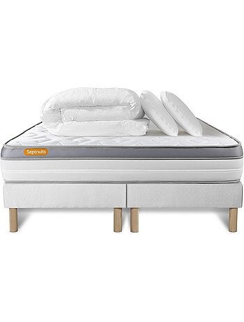 Pack Prêt à dormir avec Matelas Mémoire de forme Septnuits