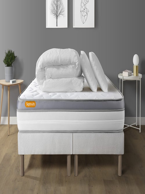 Pack Prêt à dormir avec Matelas Mémoire de forme Septnuits - Kiabi