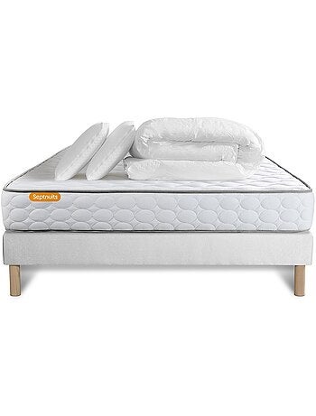 Pack Prêt à dormir avec Matelas Mémoire de forme Septnuits
