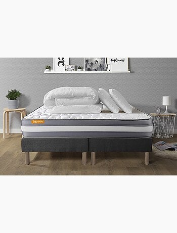 Pack Prêt à dormir avec Matelas Mémoire de forme Septnuits