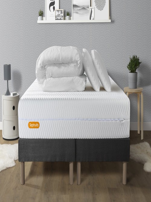 Pack Prêt à dormir avec Matelas Mémoire de forme Septnuits - Kiabi