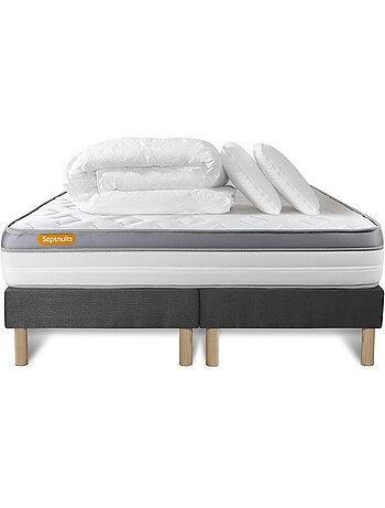 Pack Prêt à dormir avec Matelas Mémoire de forme Septnuits