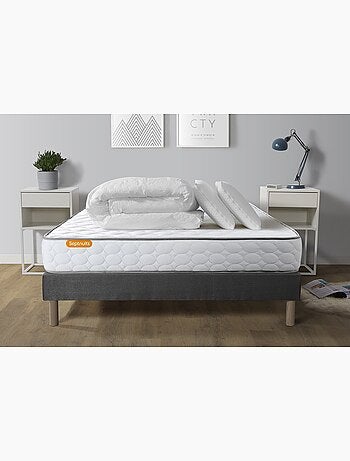 Pack Prêt à dormir avec Matelas Mémoire de forme Septnuits