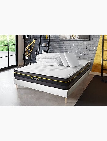 Pack Prêt à dormir avec Matelas Mémoire de forme Sleepfit