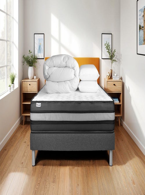 Pack Prêt à dormir avec Matelas Mousse polyuréthane à mémoire de forme VITALIT - Kiabi