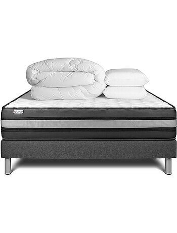 Pack Prêt à dormir avec Matelas Mousse polyuréthane à mémoire de forme VITALIT