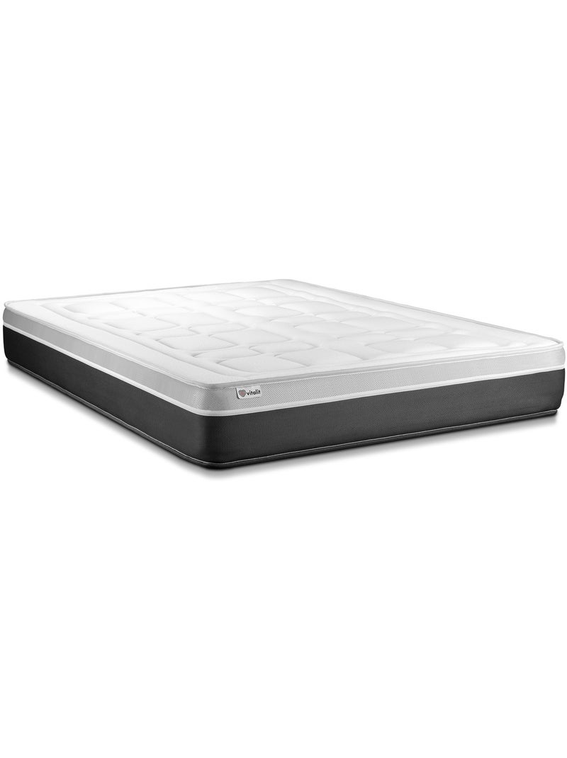 Pack Prêt à dormir avec Matelas Mousse polyuréthane à mémoire de forme VITALIT Noir - Kiabi