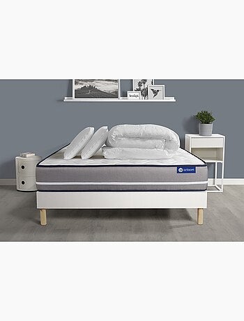 Pack Prêt à dormir avec Matelas Ressorts ensachés ACTISOM