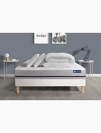 Pack Prêt à dormir avec Matelas Ressorts ensachés ACTISOM