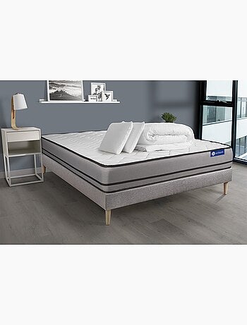Pack Prêt à dormir avec Matelas Ressorts ensachés ACTISOM