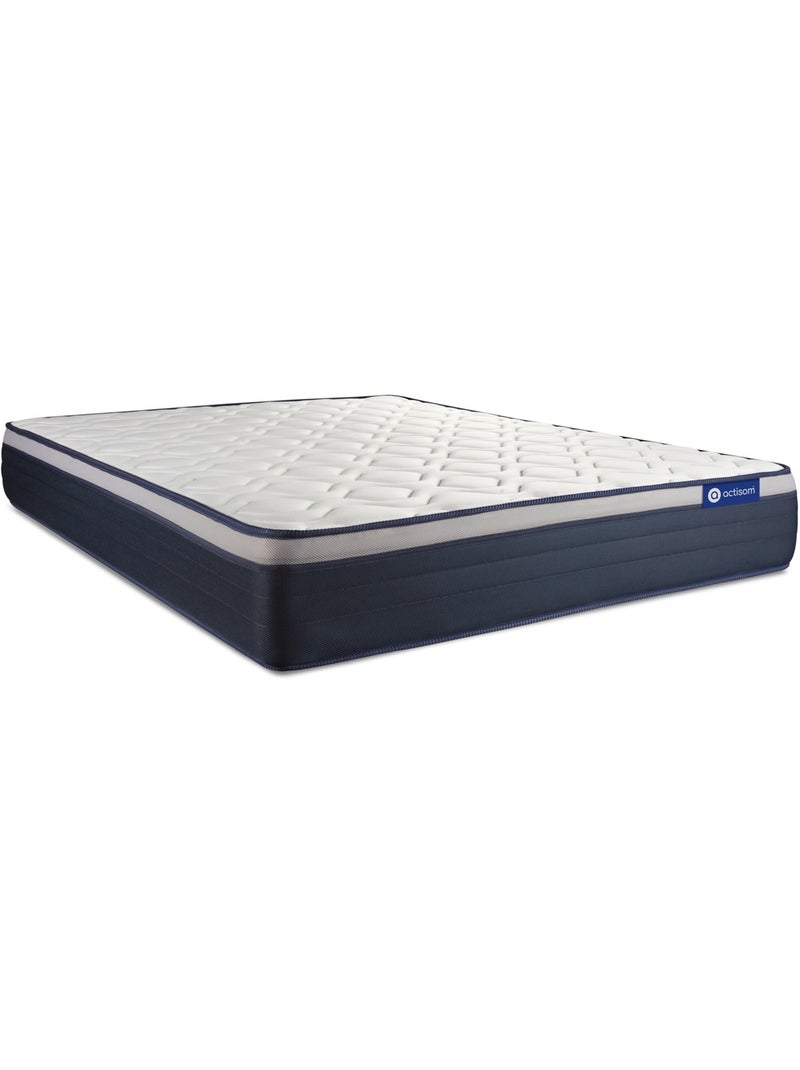 Pack Prêt à dormir avec Matelas Ressorts ensachés et mémoire de forme ACTISOM Blanc - Kiabi
