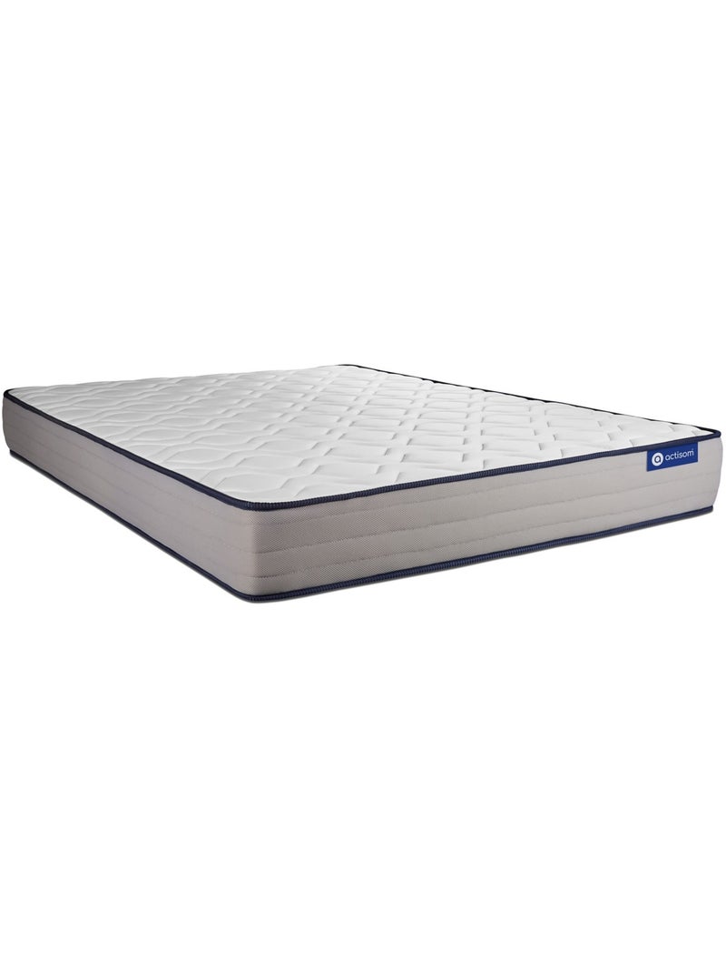 Pack Prêt à dormir avec Matelas Ressorts ensachés et mémoire de forme ACTISOM Blanc - Kiabi