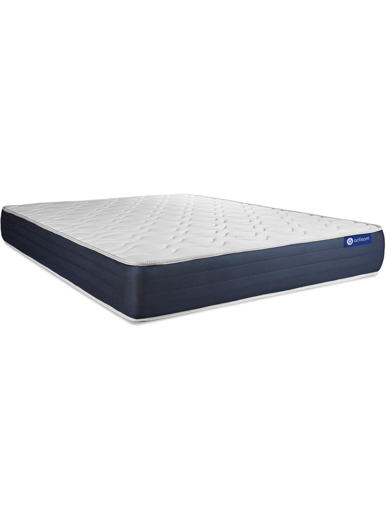 Pack Prêt à dormir avec Matelas Ressorts ensachés et mémoire de forme ACTISOM Blanc - Kiabi
