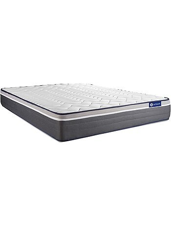 Pack Prêt à dormir avec Matelas Ressorts ensachés et mémoire de forme ACTISOM