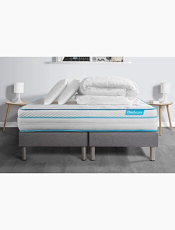 Pack Prêt à dormir avec Matelas Ressorts ensachés et mémoire de forme BODYCARE