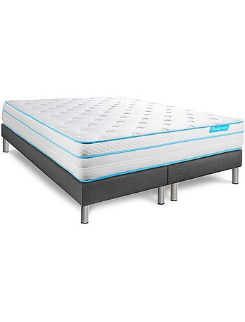 Pack Prêt à dormir avec Matelas Ressorts ensachés et mémoire de forme BODYCARE