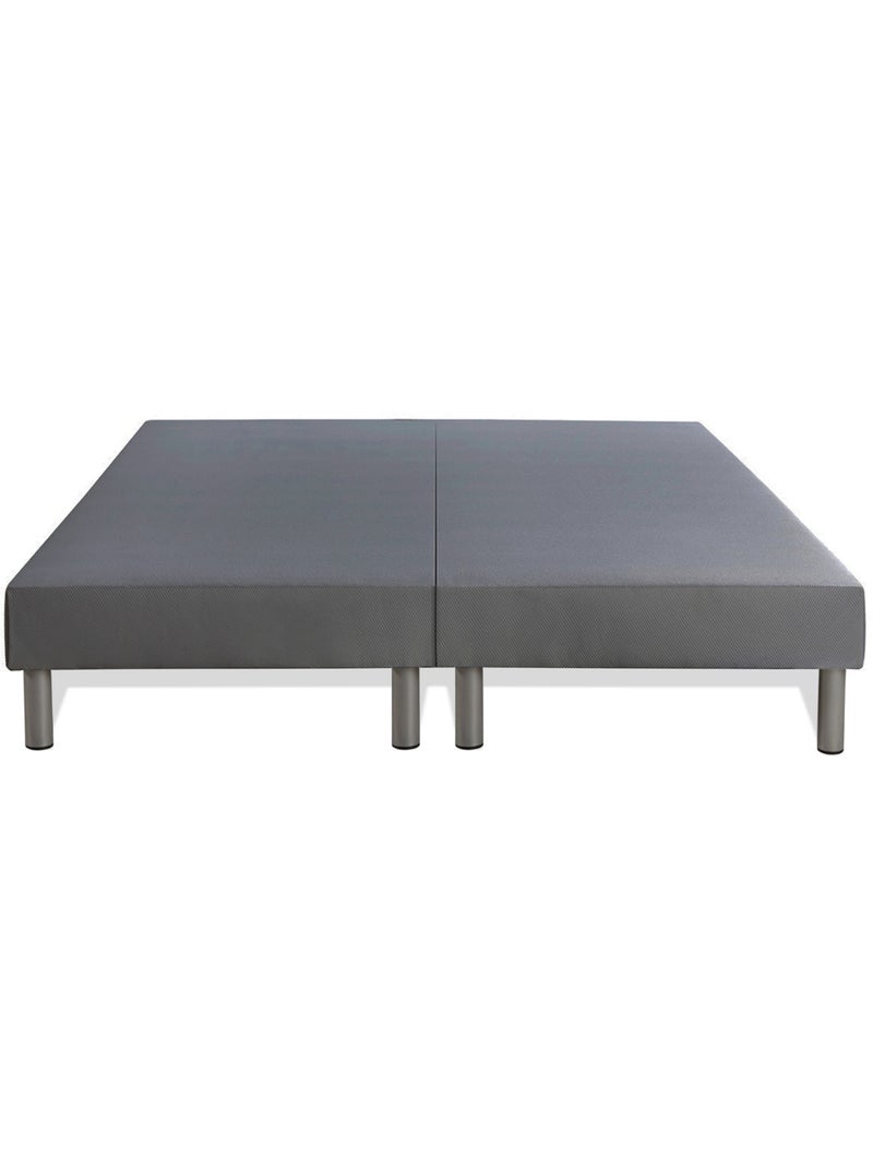 Pack Prêt à dormir avec Matelas Ressorts ensachés et mémoire de forme BODYCARE Gris - Kiabi