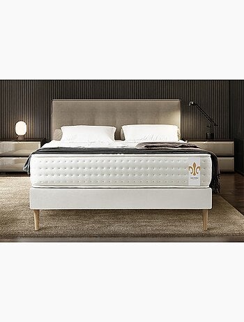 Pack Prêt à dormir avec Matelas Ressorts ensachés et mémoire de forme LITIER DELUXE