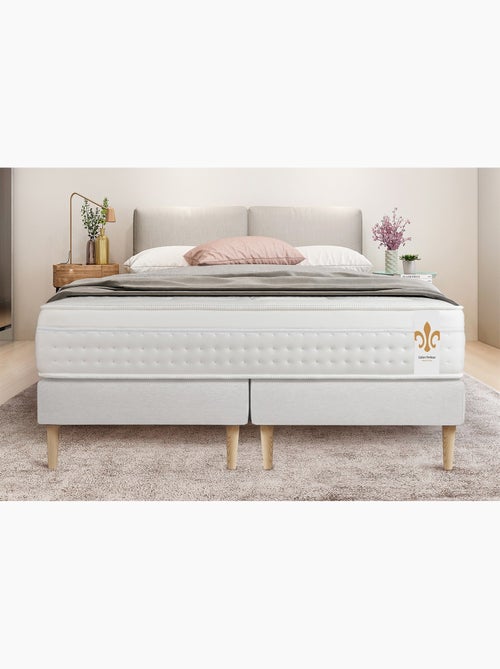 Pack Prêt à dormir avec Matelas Ressorts ensachés et mémoire de forme LITIER DELUXE - Kiabi