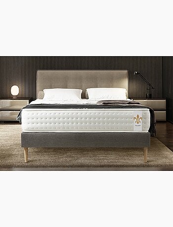 Pack Prêt à dormir avec Matelas Ressorts ensachés et mémoire de forme LITIER DELUXE
