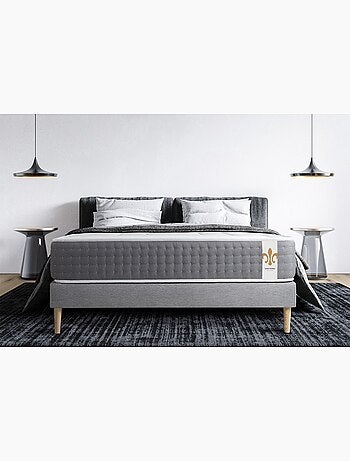 Pack Prêt à dormir avec Matelas Ressorts ensachés et mémoire de forme LITIER DELUXE