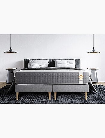 Pack Prêt à dormir avec Matelas Ressorts ensachés et mémoire de forme LITIER DELUXE