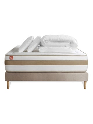 Pack Prêt à dormir avec Matelas Ressorts ensachés et mémoire de forme Marmottes & Co