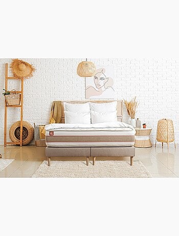 Pack Prêt à dormir avec Matelas Ressorts ensachés et mémoire de forme Marmottes & Co