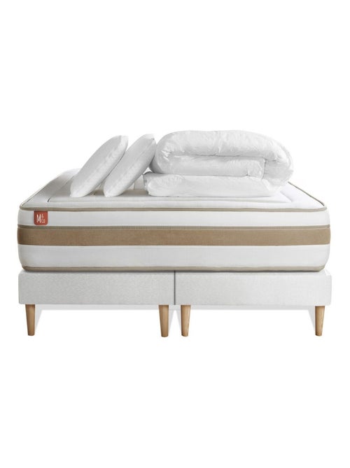 Pack Prêt à dormir avec Matelas Ressorts ensachés et mémoire de forme Marmottes & Co - Kiabi