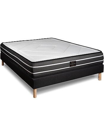 Pack Prêt à dormir avec Matelas Ressorts ensachés et mémoire de forme Prestige literie