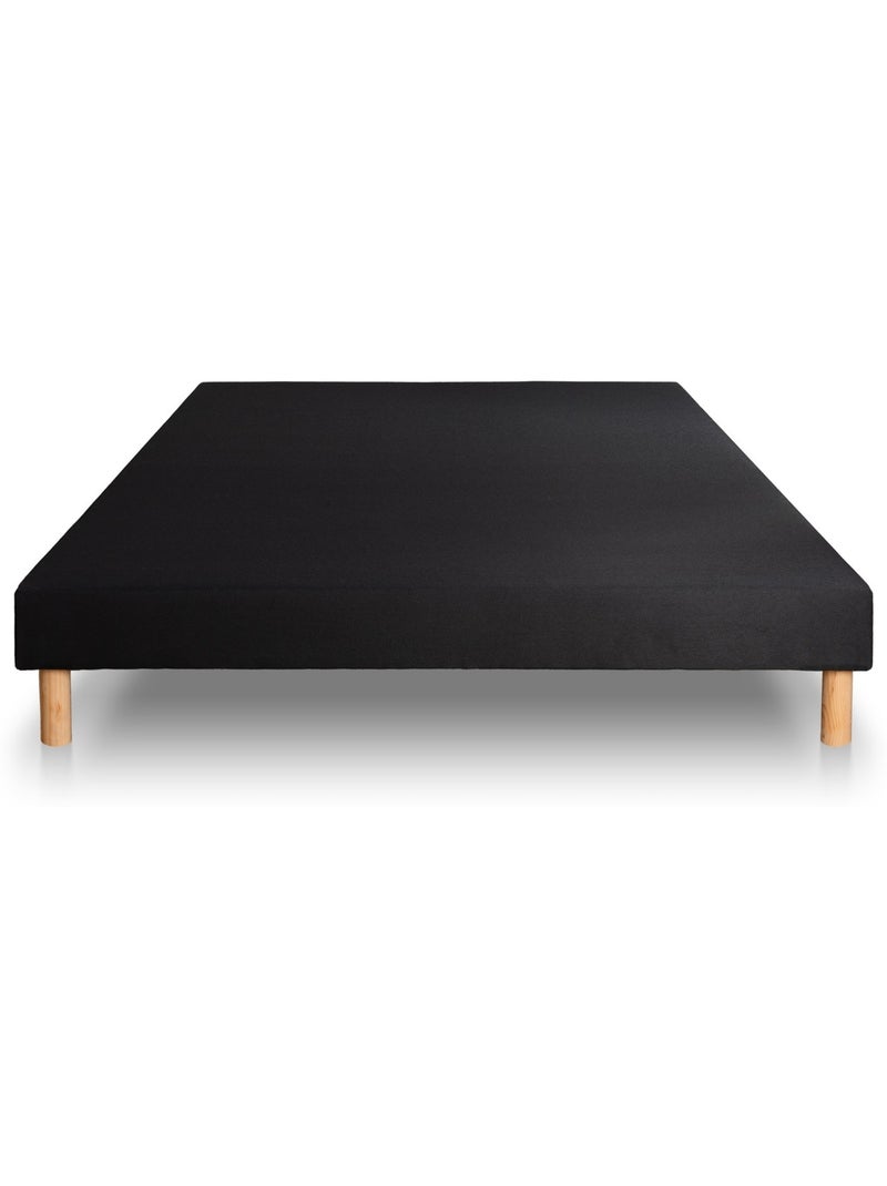 Pack Prêt à dormir avec Matelas Ressorts ensachés et mémoire de forme Prestige literie Noir - Kiabi