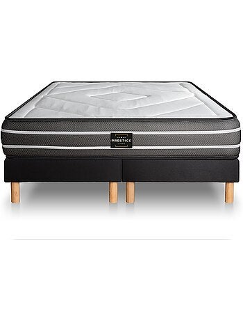 Pack Prêt à dormir avec Matelas Ressorts ensachés et mémoire de forme Prestige literie