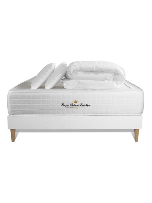 Pack Prêt à dormir avec Matelas Ressorts ensachés et mémoire de forme ROYAL PALACE BEDDING - Kiabi